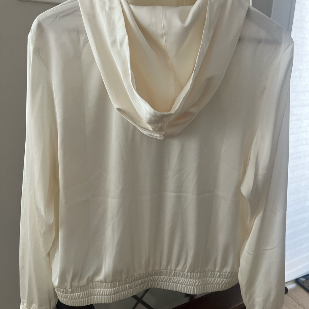 Express Ivory Hooded Sweatshirt